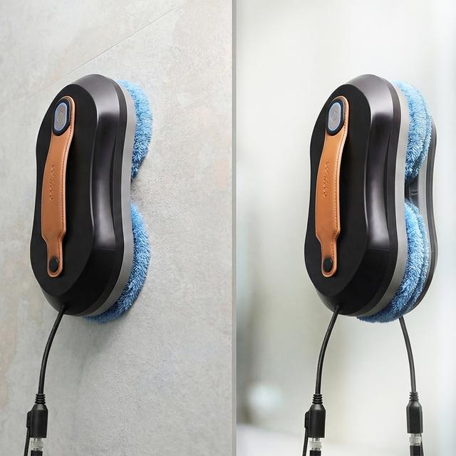 Robot curatare geamuri cu pulverizator Cecotec Windroid W10 DoubleSpray, 3 in 1, 4 moduri, Control telecomanda si aplicatie, 12 mopuri incluse [12]