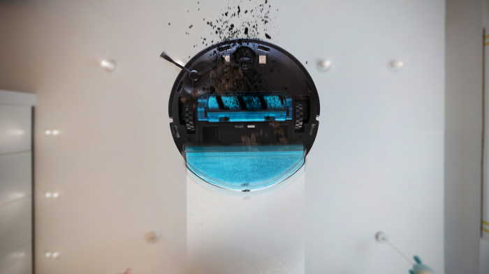 Robot de aspirare Cecotec Conga 8090 Ultra, 4 in 1, 10000 Pa, Laser, Autonomie 240 minute, Rezervor lichide si praf, Functie mop, Perie animale, telecomanda [5]