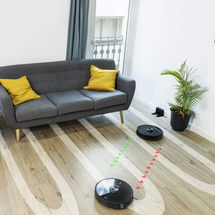 Robot de aspirare Cecotec Conga 6090 Ultra, 4 in 1, 10000 Pa, Laser, Autonomie 240 minute, Rezervor lichide si praf, Functie mop, 3 perii centrale, telecomanda inclusa [8]