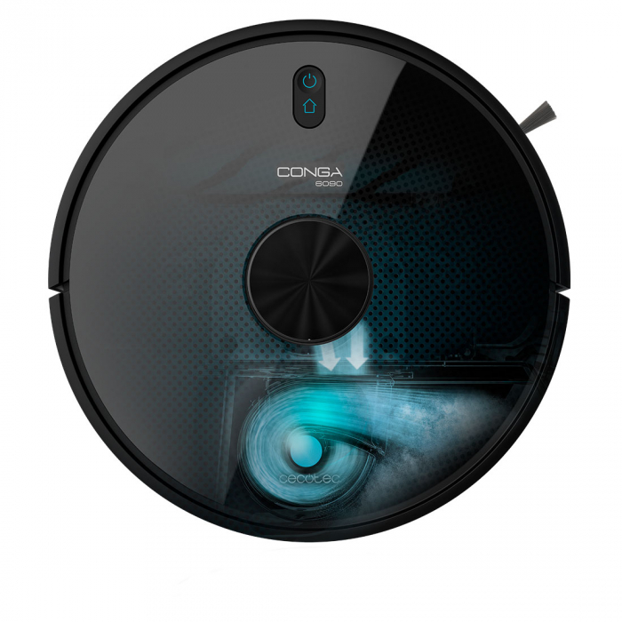 Robot de aspirare Cecotec Conga 6090 Ultra, 4 in 1, 10000 Pa, Laser, Autonomie 240 minute, Rezervor lichide si praf, Functie mop, 3 perii centrale, telecomanda inclusa [3]