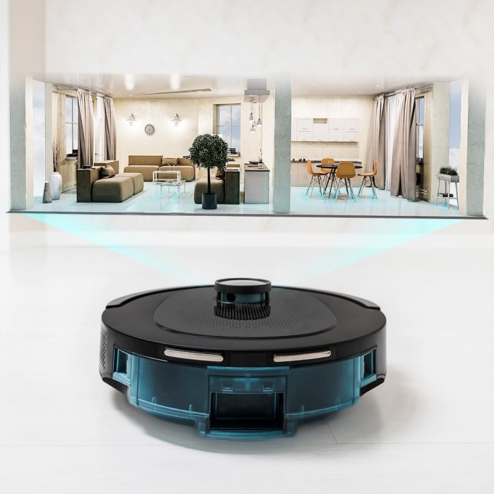 Robot de aspirare Cecotec Conga 8490 Ultimate Ultra Power Home,navigatie laser, baza autocuratare 2.5l, autonomie 170 minute, aspirator si mop [3]