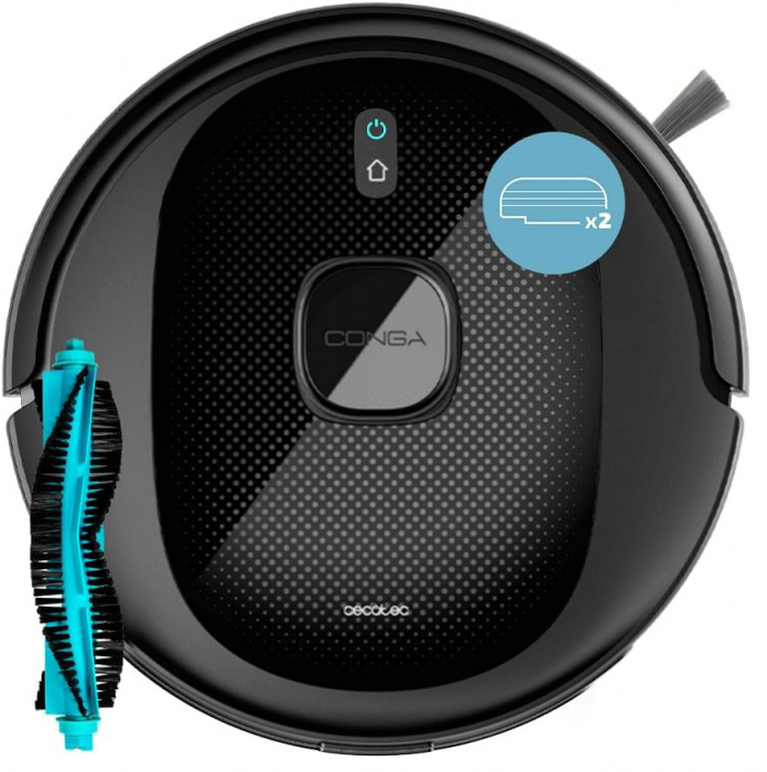 Robot de aspirare Conga 7490 Immortal X-Treme, 4 in 1, 2600 Pa, Laser, Autonomie 120 minute, Rezervor lichide si praf, Functie mop, mop suplimentar - Resigilat [3]