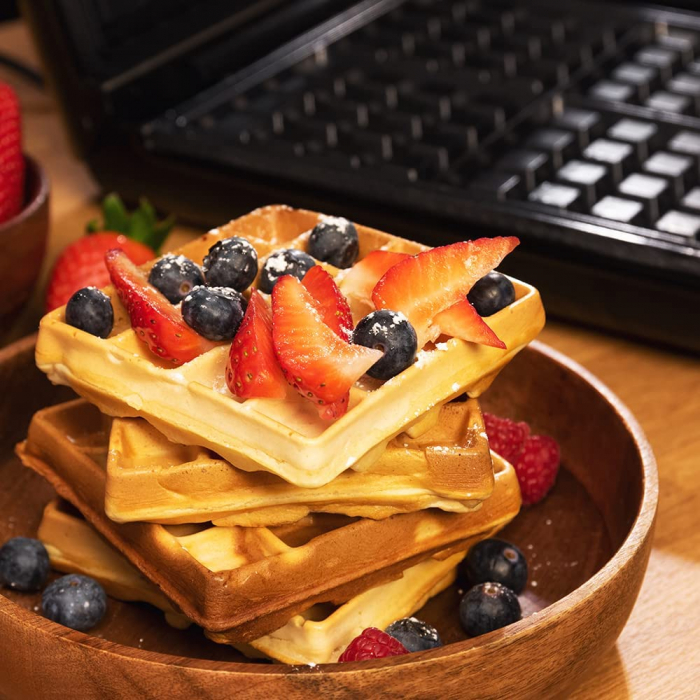 Aparat pentru preparat vafe Cecotec Rock'nToast Family Waffle, 1500 W, functie grill, inox, incalzire rapida [6]