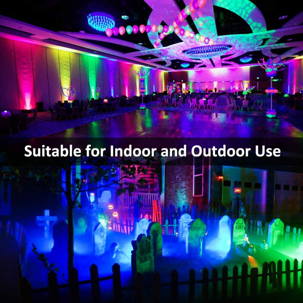 Set 2 proiectoare de podea LED RGB Novostella, Telecomanda , 20W, IP66 waterproof [5]