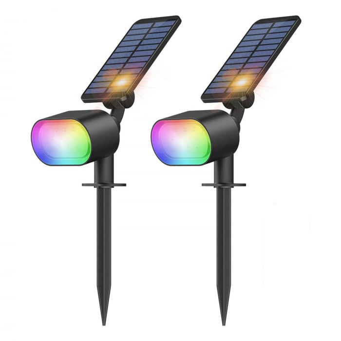 Set 2 lampi solare Novostella RGB Inteligente, Bluetooth, Control Aplicatie, sincronizare muzica [1]