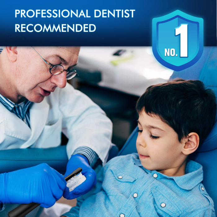 Periuta de dinti electrica ATMOKO AMHP141 cu 10 capete DuPont, 3D, 3 moduri, temporizator 2 min, 40000 pulsatii/min [5]