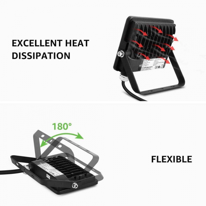 Set 2 proiectoare de podea LED RGB Lepro, Telecomanda , 50W, IP65 waterproof [5]