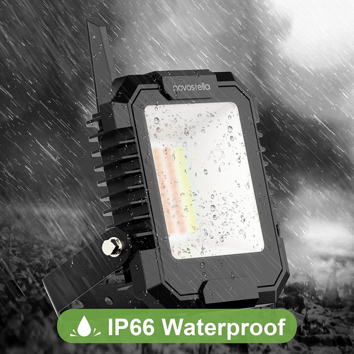 Set 2 proiectoare Smart LED RGB Novostella NTF72, BT Mesh, Alexa,Google , 50W, Sincronizare muzica, Exterior IP66 waterproof, Tuya / Smart Life [7]