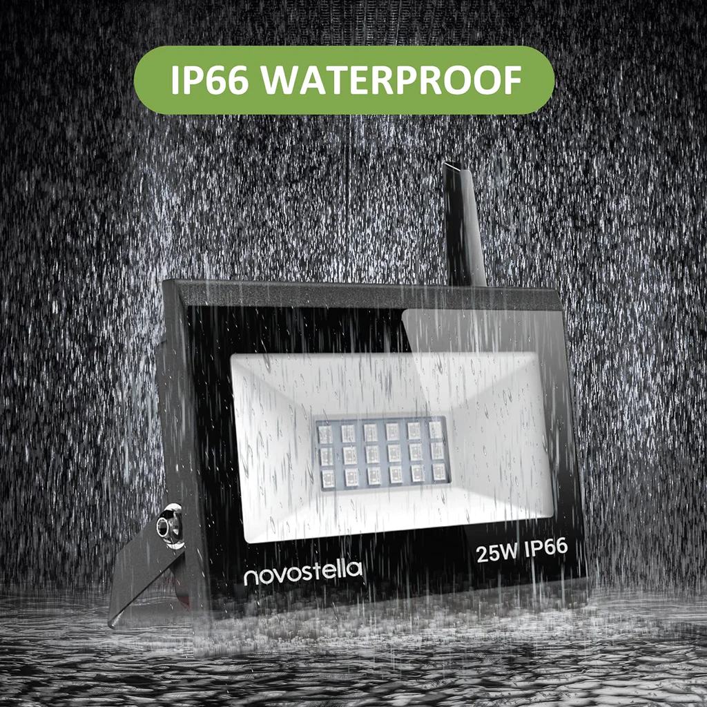 Set 2 proiectoare de podea Smart Novostella Blaze 2 Pack 25W RGB NTF80 Wifi, Alexa, Google, Exterior IP66 [4]