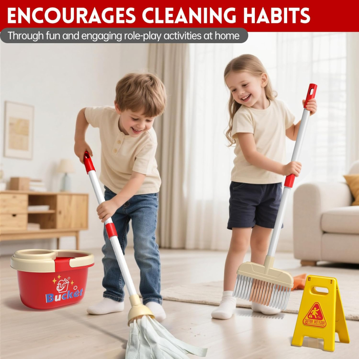 Set De Joaca Curatenie Rovo 223, Aspirator Electric, Carucior cu Roti, 24 piese [3]