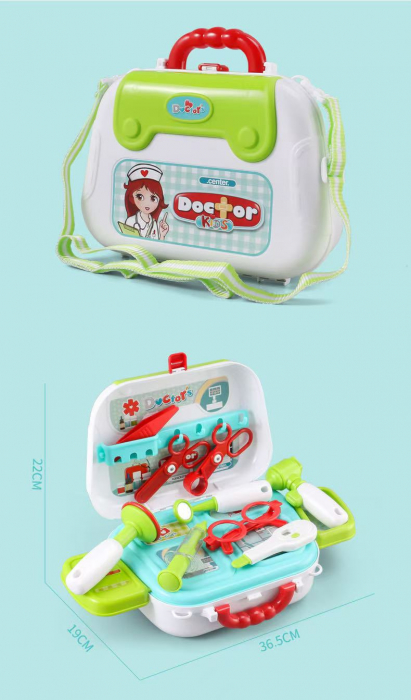 Set de joaca doctor Rovo 935, trusa de doctor, 12 piese [6]