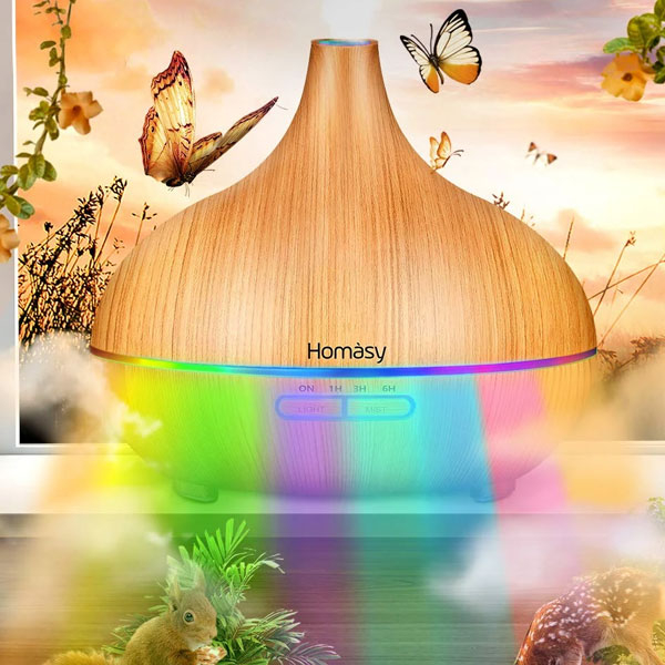 Set Difuzor aromaterapie Homasy cu 6 uleiuri esentiale pure [2]