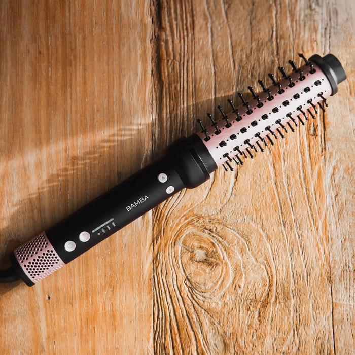 Perie rotativa 2 in 1 Cecotec Bamba InstantCare Curly AirFlow, Ondulator, Ceramica, Aer cald, Temperatura reglabila, rotire in ambele directii [11]