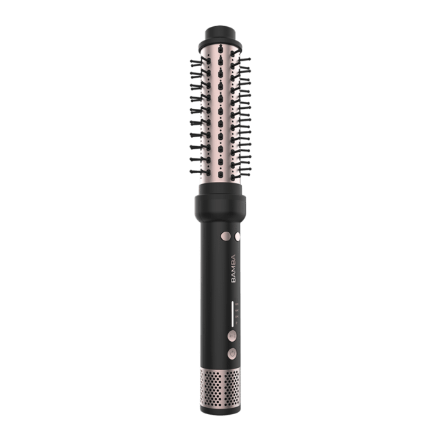 Perie rotativa 2 in 1 Cecotec Bamba InstantCare Curly AirFlow, Ondulator, Ceramica, Aer cald, Temperatura reglabila, rotire in ambele directii [2]