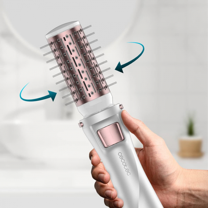 Set Perie rotativa cu 5 capete Cecotec Bamba CeramicCare 5in1 Pro Ceramica, 1000W, Perie pentru indreptat parul, Perie electrica, Ondulator par - Resigilat [3]