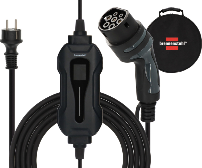 Statie de incarcare portabila pentru masini electrice Brennenstuhl EV 1384010, 8m, Type 2, 10A, 2.3kW, IP44, BEV/PHEV, Geanta inclusa [1]