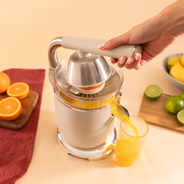 Storcator de citrice Cecotec RetroJuice 1000, 1000W, Inox, 2 conuri, anti picurare - Resigilat [8]