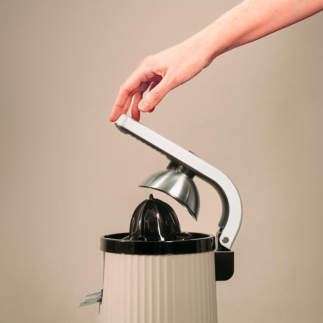 Storcator de citrice Cecotec Xqueeze RetroJuice 600, 600w, filtru din inox, anti picurare, 2 conuri de plastic, Bej [6]