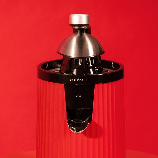 Storcator de citrice Cecotec Xqueeze RetroJuice 600, 600w, filtru din inox, anti picurare, 2 conuri de plastic, Rosu [7]