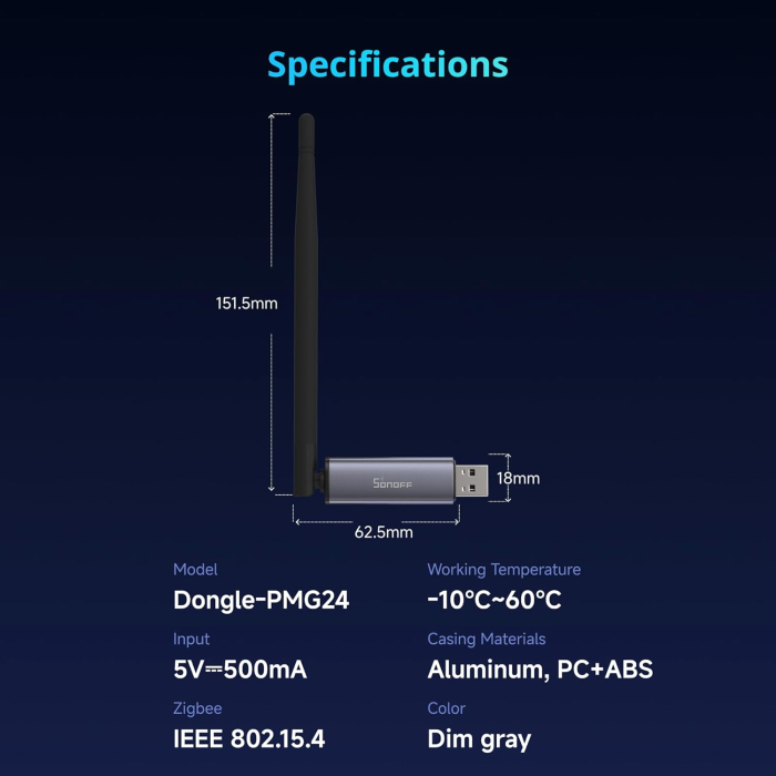 Suport Gateway Universal SONOFF ZigBee Dongle Plus MG24, Home Assistant, openHAB, Zigbee2MQTT [5]