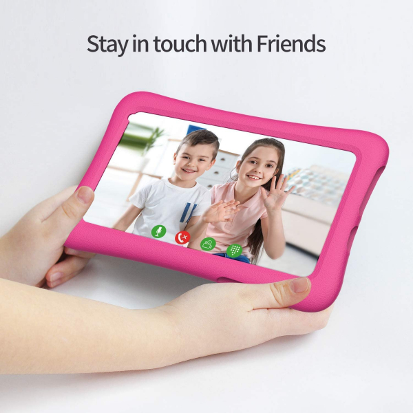 Tableta copii de 7 inch HD Vankyo Z1, Quad-Core Android 8.1 Oreo 1GB, 32GB - Roz [8]