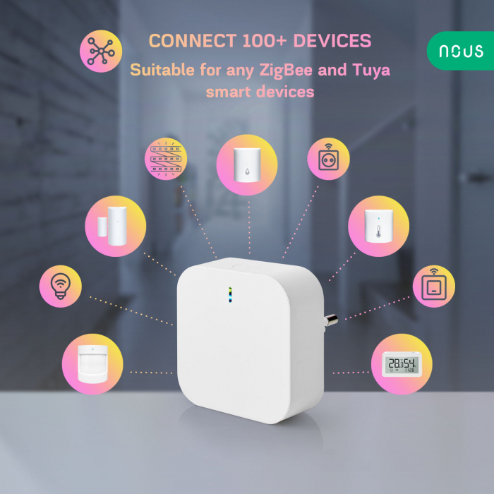 Hub inteligent de tip Gateway Nous E1, WiFi, ZigBee [4]