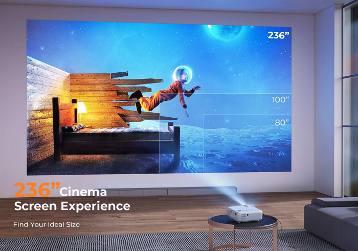 Videoproiector Vankyo  Leisure 430W, BassEdition, 4000 Lumeni, LED, HDMI, SD, AV, VGA, USB, Telecomanda, Cablu HDMI - Ambalaj prafuit [6]