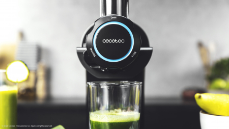 Storcator Cecotec Juice&Live 2000 EasyClean cu sisitem de presare la rece, tambur dublu de separare a sucului, silentios, 3 viteze, negru - Resigilat [6]