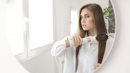 Set Perie rotativa cu 5 capete Cecotec Bamba CeramicCare 5in1Gyro Ceramica, Perie pentru indreptat parul , Perie electrica, Ondulator par [6]