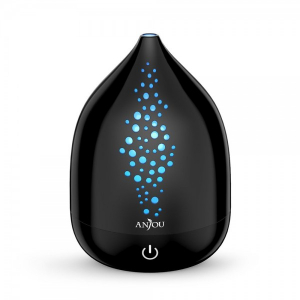 Difuzor aroma cu Ultrasunete Anjou AJ-AD006, 200ml, 13W, LED 7 culori, oprire automata - Negru [0]