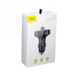 Modulator FM Baseus FM T-Type Bluetooth MP3 incarcator masina [6]