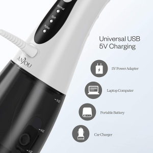 Irigator bucal Anjou Flosser AJ-PCA026, 300ml, 3 programe, 3 capete [5]