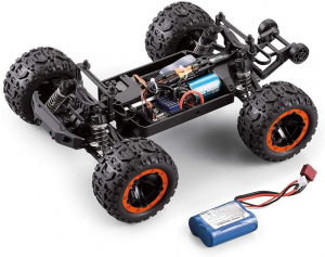 Masina cu Telecomanda Linxtech 16889A Monster Truck 46km/h, Motor Brushless, Off-Road Racing Tractiune 4X4, Scara 1:16 [4]