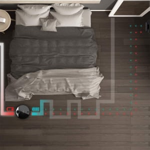 Robot de aspirare Cecotec Conga 3390, 4 in 1, 2300 Pa, Laser, Autonomie 150 minute, Rezervor lichide si praf, Functie mop, 2 perii centrale [4]