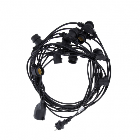 Ghirlanda luminoasa decorativa exterior Forever Light 12m cu 10 becuri LED E27, G45 Alb/Roz/Albastru IP65 [2]