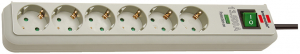 Prize - Prelungitoare - Sigurante - Prelungitor Brennenstuhl Eco-Line 6 prize, Protectie supratensiune, Intrerupator, 1.5m