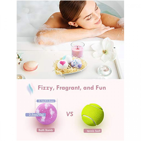 Set cadou bomba de baie Homasy BY077A, 12 arome diferite [4]