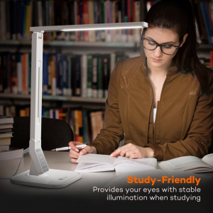 Lampa de birou LED TaoTronics TT DL02 control Touch, 4 moduri, 14W, USB - Alba [4]