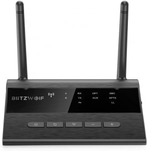 Transmitator si Receptor Audio  BlitzWolf BW-BR5 Bluetooth 5.0, Cablu Optic & Jack 3.5mm, conectare multipla [3]