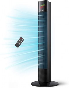 Ventilator turn TaoTronics TT-TF002, 60W, telecomanda, 3 viteze, display LED, silentios [0]