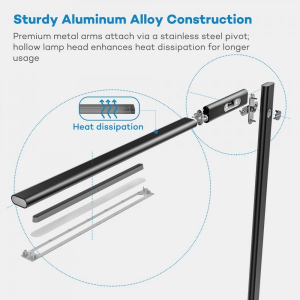 Lampa de birou LED TaoTronics TT-DL31, protectie ochi, control touch, Incarcare Telefon Wireles si USB - Resigilat [6]