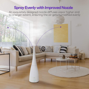 Umidificator de aer cu ultrasunete VAVA 3L, Telecomanda, 280ml/h, Silentios,  3 trepete putere, 25W [6]