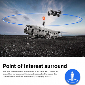 Drona KK12 GPS,  camera 1080p cu transmisie Wifi pe smartphone, Geanta transport [10]