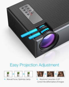 Videoproiector BlitzWolf BW-VP1, 2800 Lumens, Native 720p, LED, HDMI, VGA, AV, USB [5]