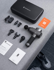 Aparat de masaj Gun Profesional TaoTronics TT-PCA003, 6 capete interschimbabile, 10  trepte de viteza - Resigilat [7]