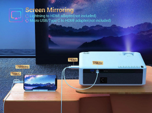 Videoproiector VANKYO Performance V630, 6000 Lumeni, Native 1080p, LED, HDMI, VGA, AV, USB, Geanta de transport, Telecomanda, Cablu HDMI [7]