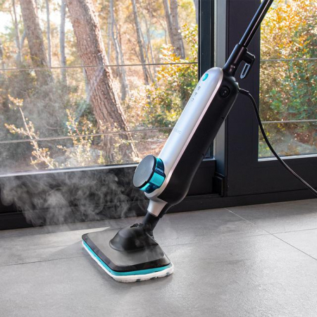 Mop cu aburi Cecotec HydroSteam 3030 Active, 1500 W, 0.33 l, Debit abur 30 g/min, 3 niveluri [6]