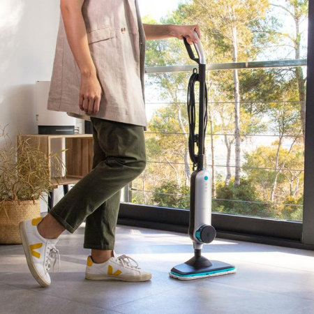 Mop cu aburi Cecotec HydroSteam 3030 Active, 1500 W, 0.33 l, Debit abur 30 g/min, 3 niveluri - Resigilat [1]