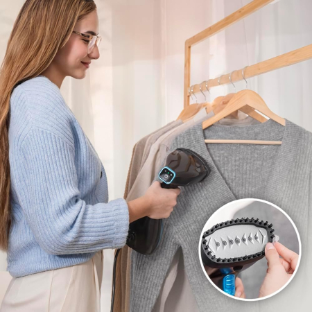 Aparat de calcat vertical cu aburi Cecotec IronHero 1800 Ultimate, 1800W, debit continu abur 28g/min, 2 moduri [10]