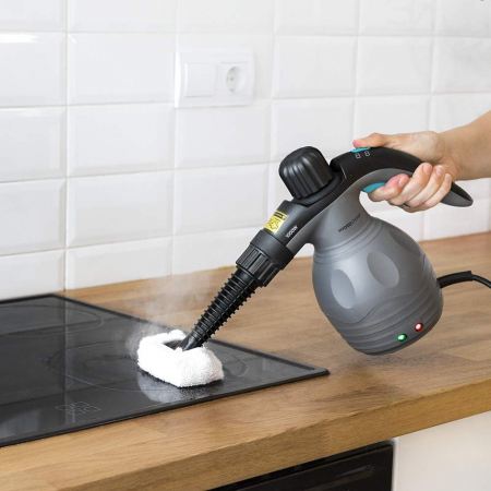 Aparat de curatat cu abur Cecotec HydroSteam 1030 Active, presiune maxima 3 bari, putere 1000W, Debit de abur 30g/min [6]